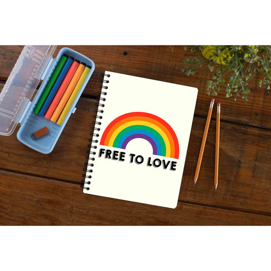 pride free to love notebook notepad diary buy online united states u s the banyan tee tbt unruled - lgbtqia+