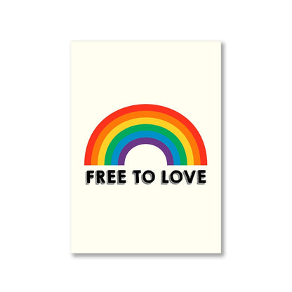 pride free to love poster wall art buy online united states u s the banyan tee tbt a4 - lgbtqia+