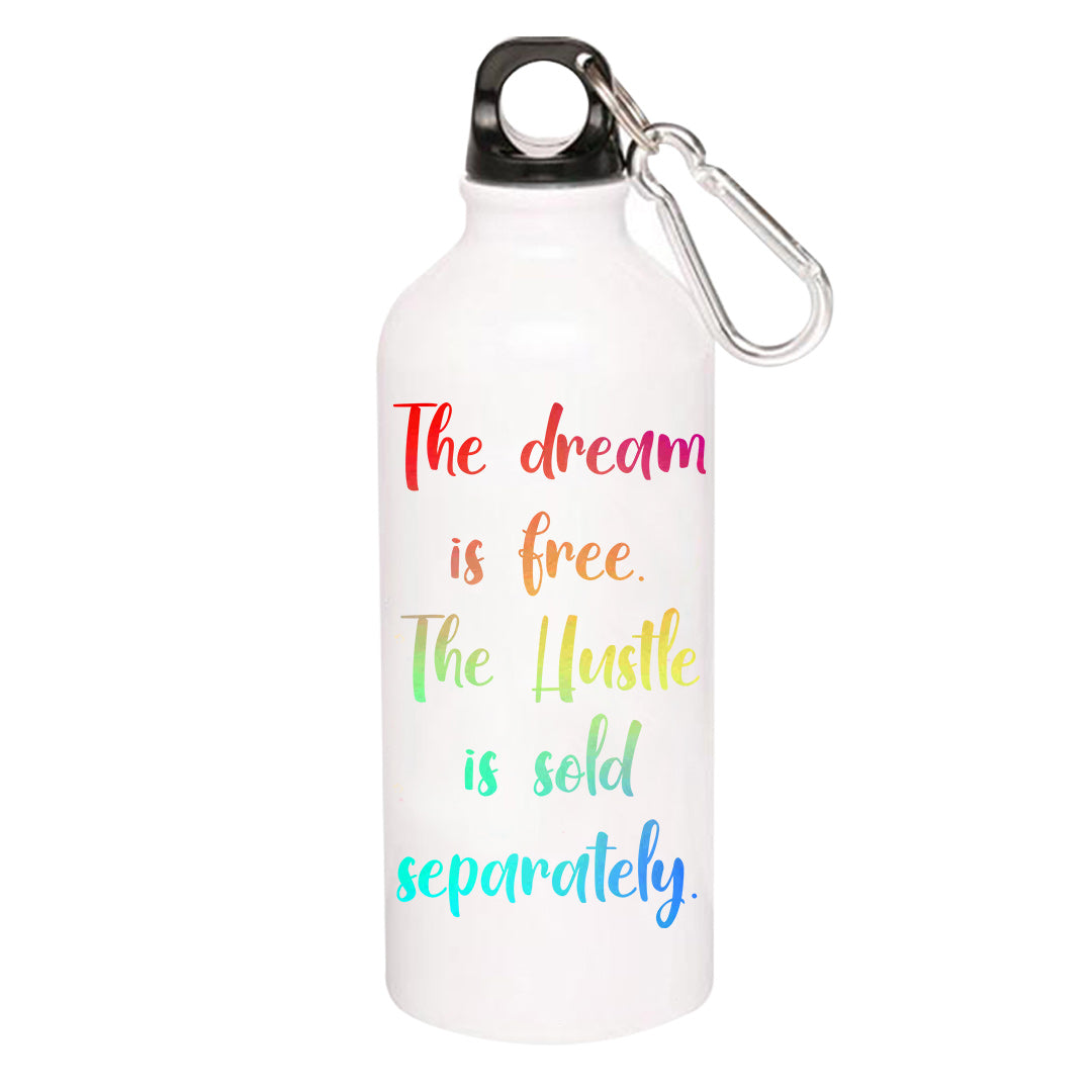 printed hustle is free sipper steel water bottle flask gym shaker printed graphic stylish buy online india the banyan tee tbt men women girls boys unisex