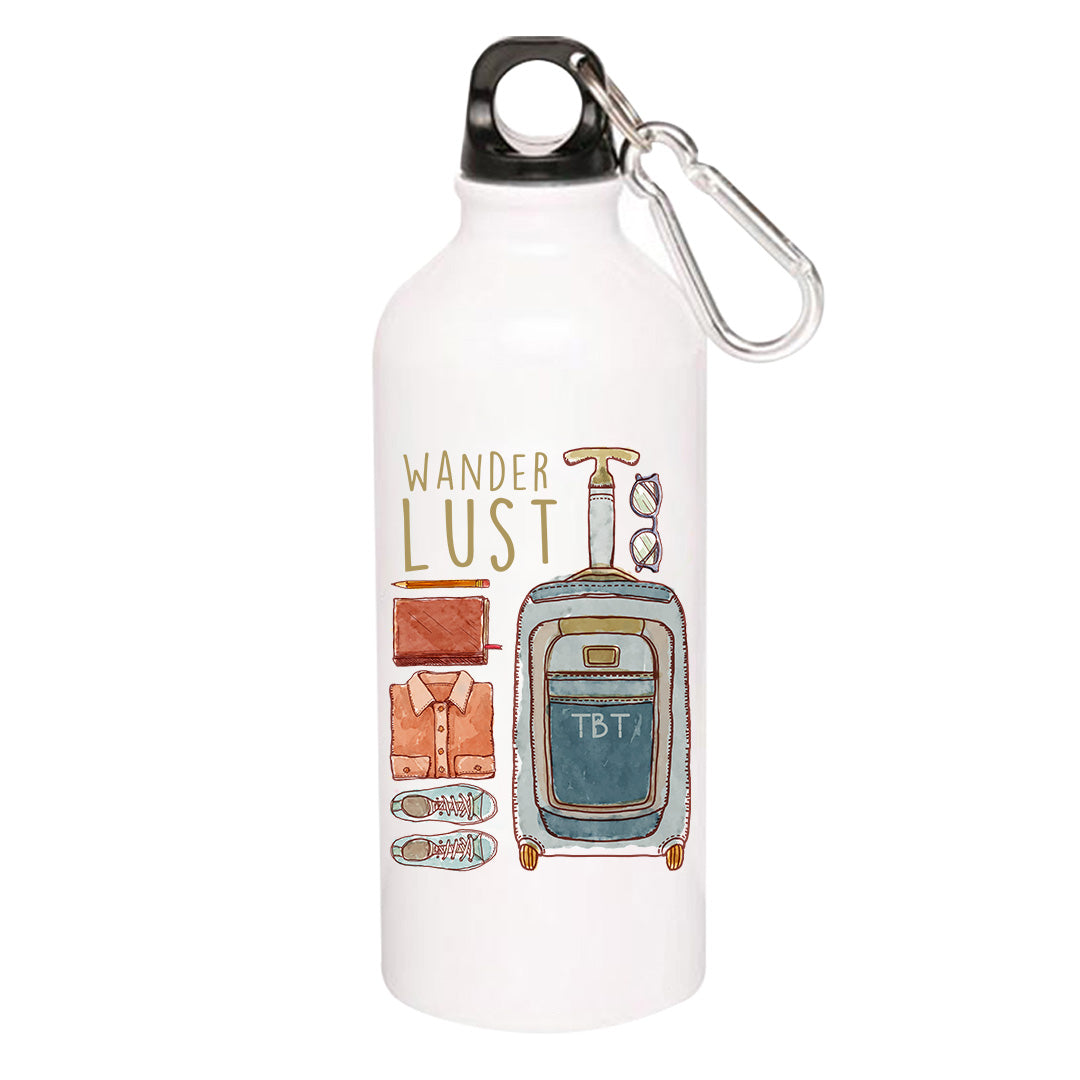 printed wanderlust sipper steel water bottle flask gym shaker printed graphic stylish buy online india the banyan tee tbt men women girls boys unisex