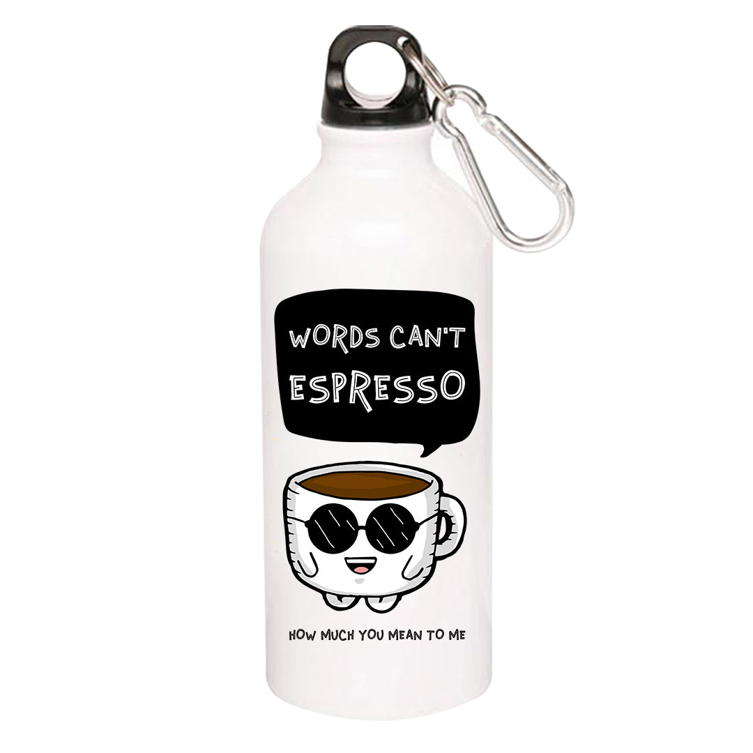 printed words can't espresso sipper steel water bottle flask gym shaker printed graphic stylish buy online india the banyan tee tbt men women girls boys unisex