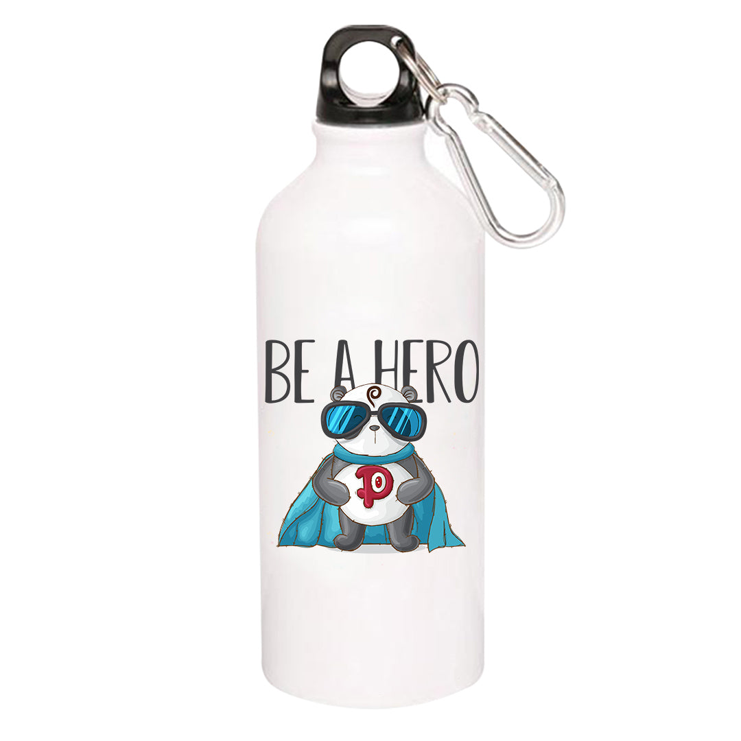 printed be a hero sipper steel water bottle flask gym shaker printed graphic stylish buy online india the banyan tee tbt men women girls boys unisex