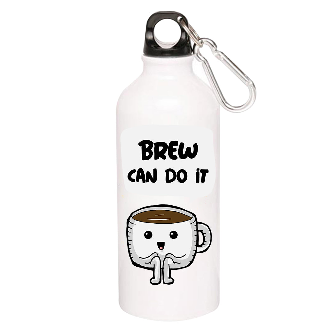 printed brew can do it sipper steel water bottle flask gym shaker printed graphic stylish buy online india the banyan tee tbt men women girls boys unisex