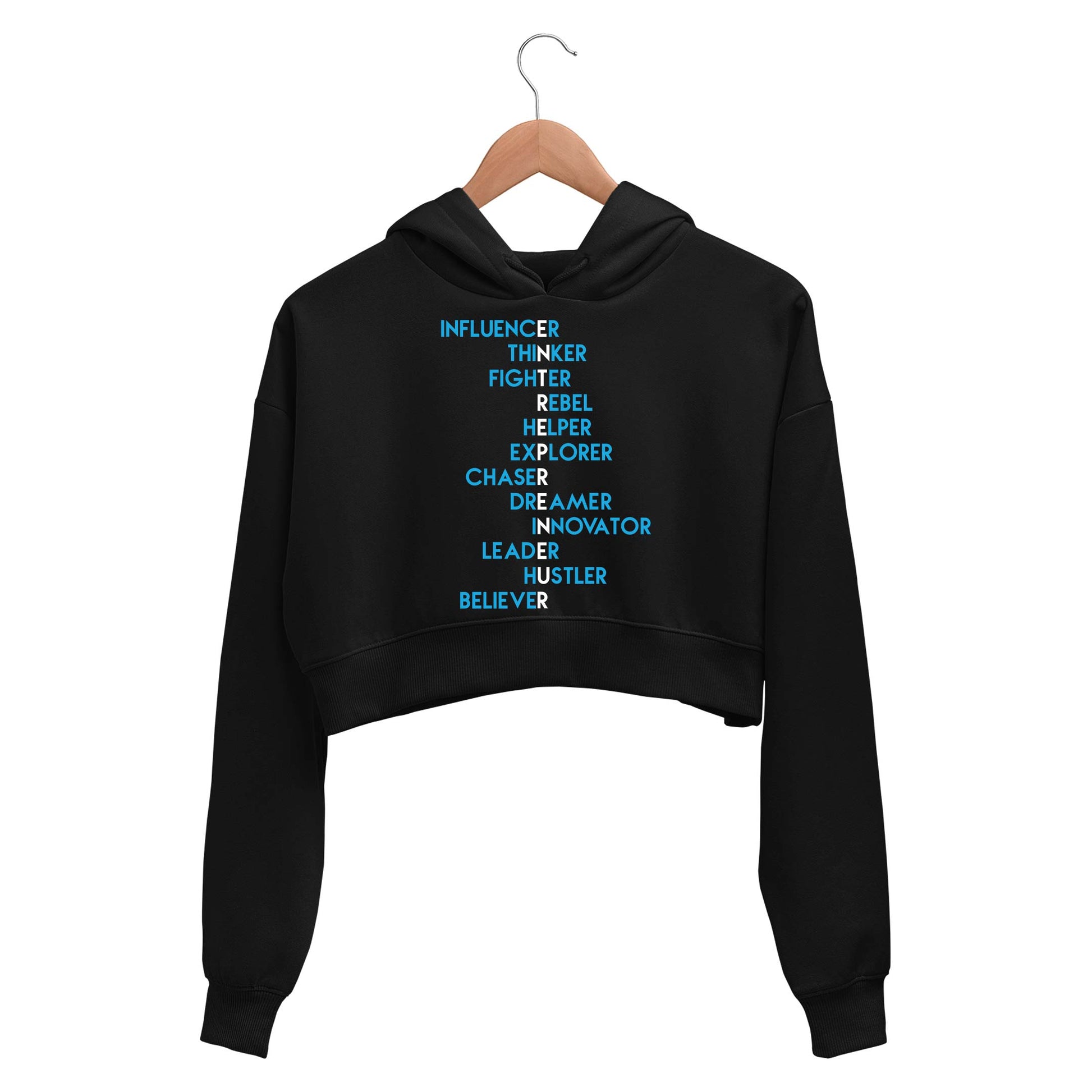 printed entrepreneur crop hoodie hooded sweatshirt upper winterwear printed graphic stylish buy online india the banyan tee tbt men women girls boys unisex black