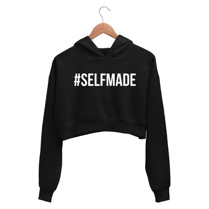 printed selfmade crop hoodie hooded sweatshirt upper winterwear printed graphic stylish buy online india the banyan tee tbt men women girls boys unisex black