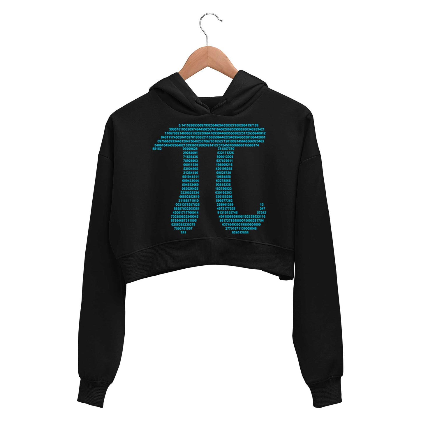 printed pi crop hoodie hooded sweatshirt upper winterwear printed graphic stylish buy online india the banyan tee tbt men women girls boys unisex black
