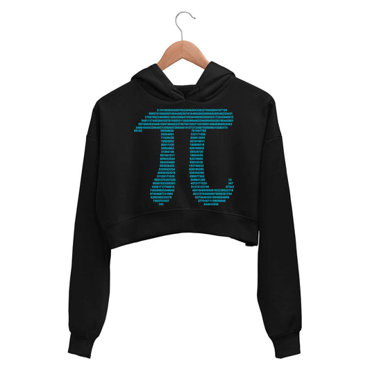 printed pi crop hoodie hooded sweatshirt upper winterwear printed graphic stylish buy online india the banyan tee tbt men women girls boys unisex black