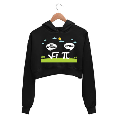 printed be rational crop hoodie hooded sweatshirt upper winterwear printed graphic stylish buy online india the banyan tee tbt men women girls boys unisex black