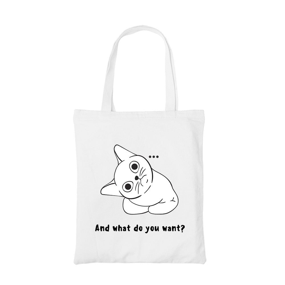 printed what do you want tote bag cotton printed printed graphic stylish buy online united states usa the banyan tee tbt men women girls boys unisex