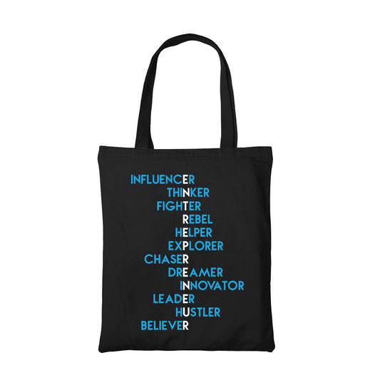 printed entrepreneur tote bag cotton printed printed graphic stylish buy online united states usa the banyan tee tbt men women girls boys unisex