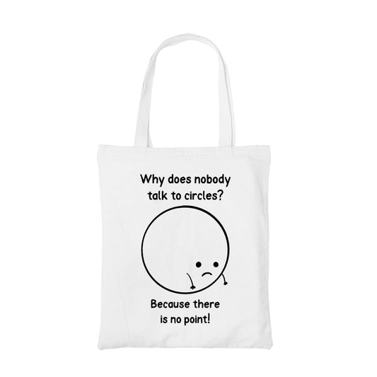 printed there's no point tote bag cotton printed printed graphic stylish buy online united states usa the banyan tee tbt men women girls boys unisex