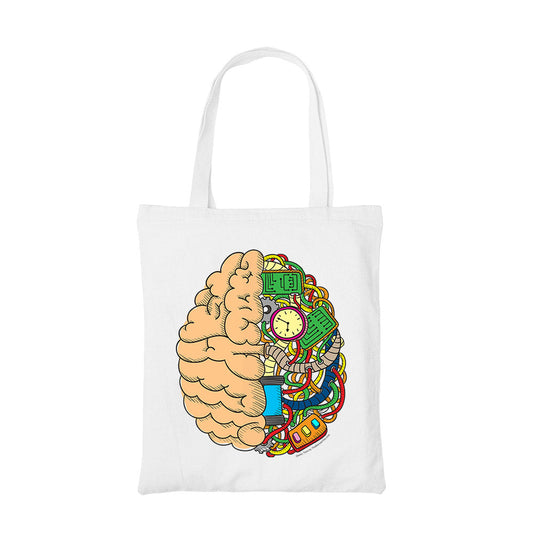 printed the brain anatomy tote bag cotton printed printed graphic stylish buy online united states usa the banyan tee tbt men women girls boys unisex