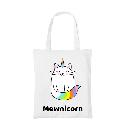 printed mewnicorn tote bag cotton printed printed graphic stylish buy online united states usa the banyan tee tbt men women girls boys unisex