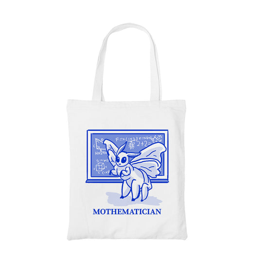 printed mothematician tote bag cotton printed printed graphic stylish buy online united states usa the banyan tee tbt men women girls boys unisex
