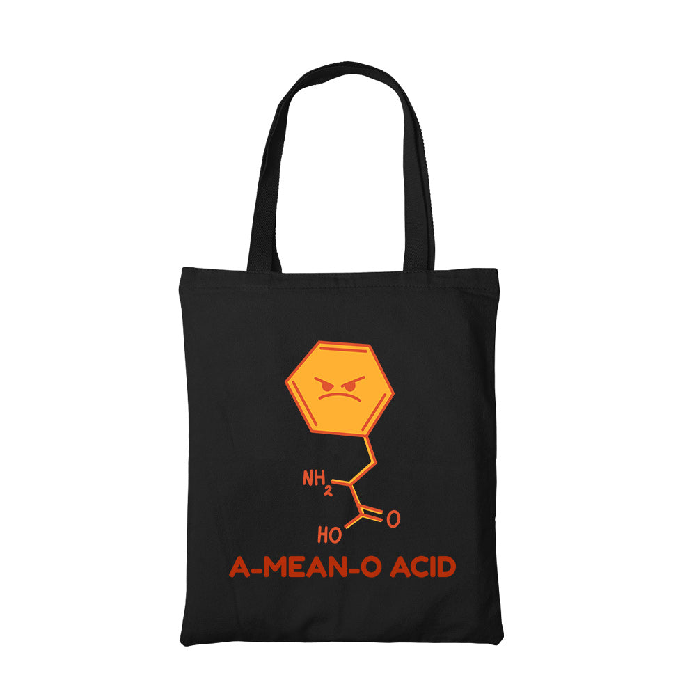 printed a mean o acid tote bag cotton printed printed graphic stylish buy online united states usa the banyan tee tbt men women girls boys unisex
