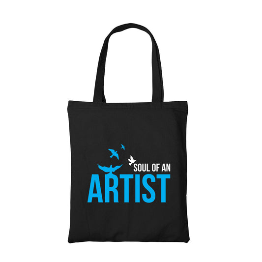 printed soul of an artist tote bag cotton printed printed graphic stylish buy online united states usa the banyan tee tbt men women girls boys unisex