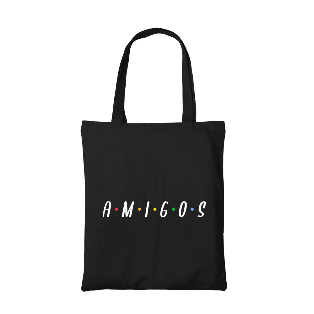 printed amigos tote bag cotton printed printed graphic stylish buy online united states usa the banyan tee tbt men women girls boys unisex