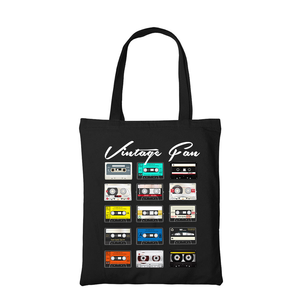 printed vintage fan tote bag cotton printed printed graphic stylish buy online united states usa the banyan tee tbt men women girls boys unisex