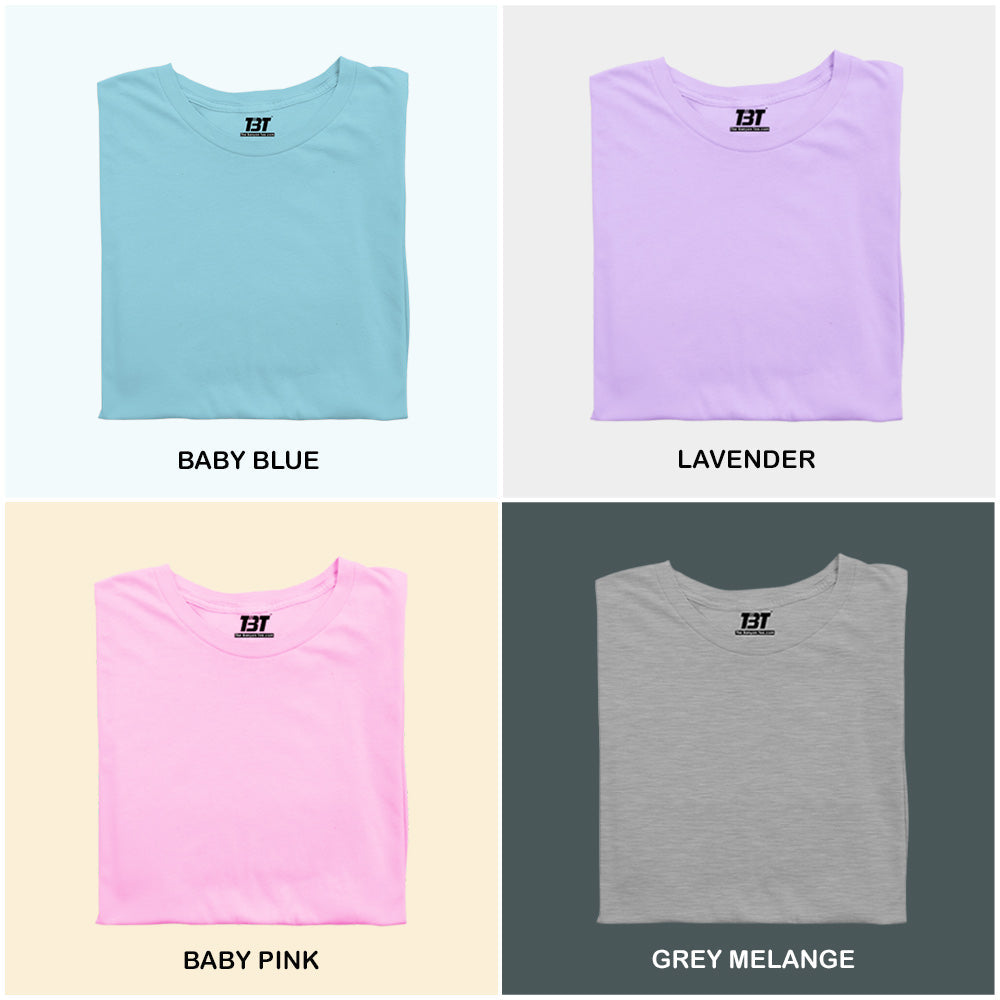 High Land Mist Combo Pack Of 4 Multicolor combo Premium cotton T-shirt unisex tees half sleeve crew neck regular fit T-shirt colors available Baby Blue Lavender Baby Pink Grey Melange.