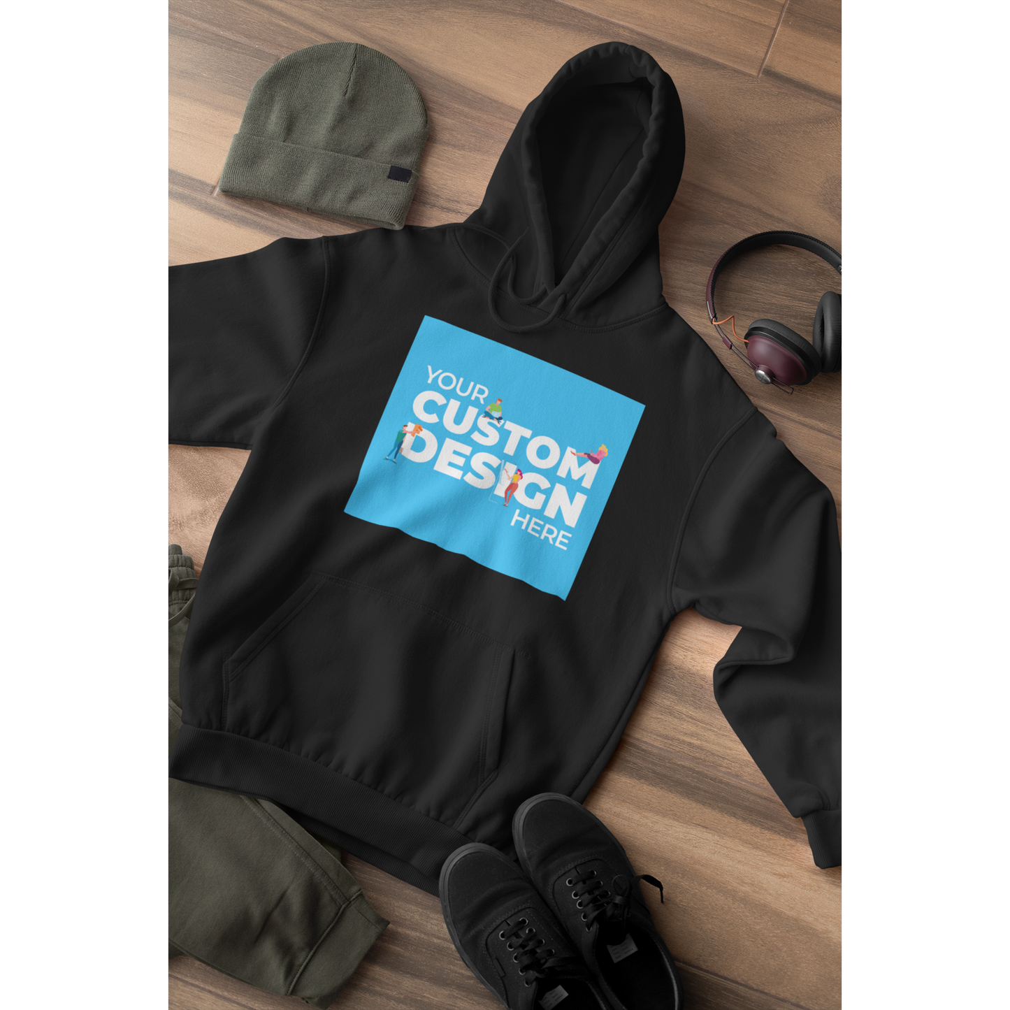 customized personalized gifts products hoodie hooded sweatshirt customizable custom black