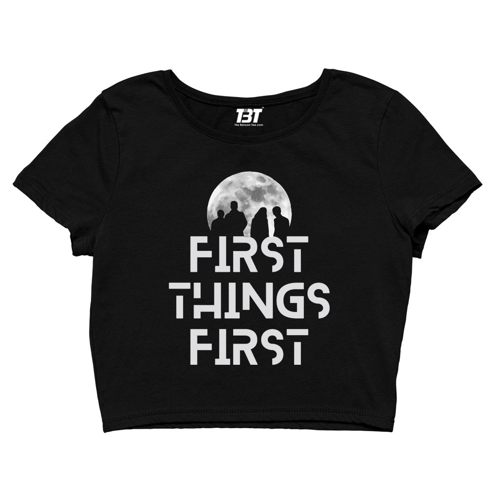 imagine dragons first things first crop top music band buy online united states of america usa the banyan tee tbt men women girls boys unisex black believer