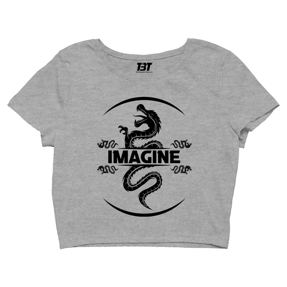 imagine dragons dragonscape crop top music band buy online united states of america usa the banyan tee tbt men women girls boys unisex gray