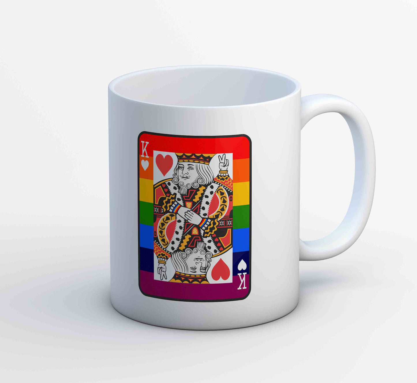 pride the king of hearts mug coffee ceramic printed graphic stylish buy online united states u s the banyan tee tbt men women girls boys unisex - lgbtqia+