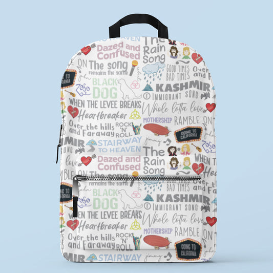 Music Repeat Pattern Rucksack Music Inspired Backpacks – The Banyan Tee