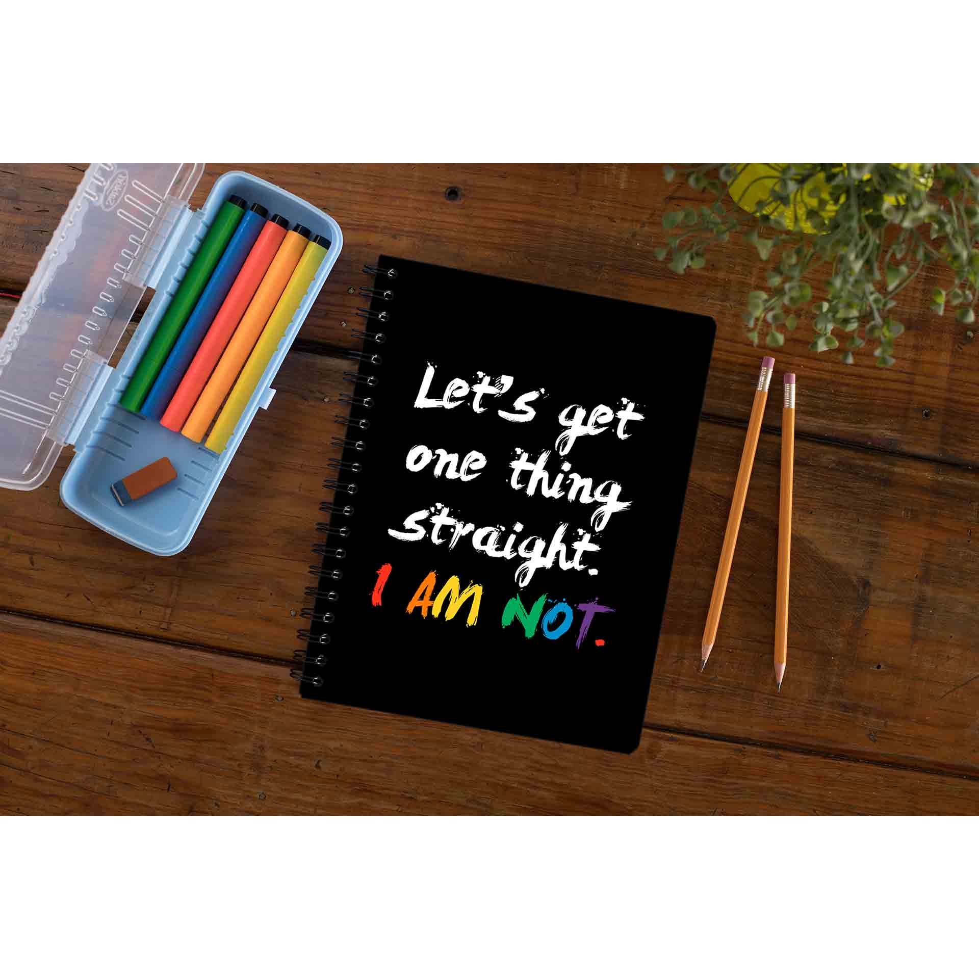 pride let's get one thing straight notebook notepad diary buy online united states u s the banyan tee tbt unruled - lgbtqia+