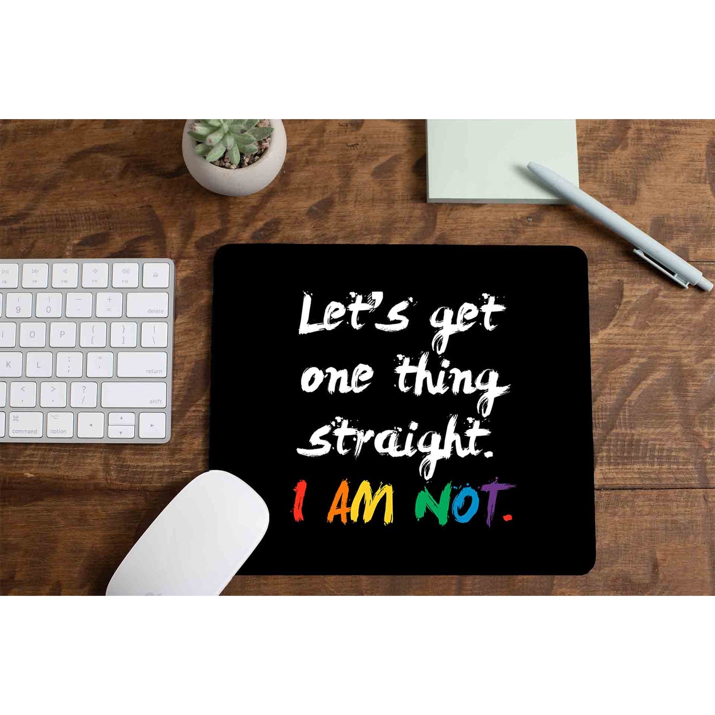 pride let's get one thing straight mousepad logitech large anime printed graphic stylish buy online united states u s the banyan tee tbt men women girls boys unisex - lgbtqia+