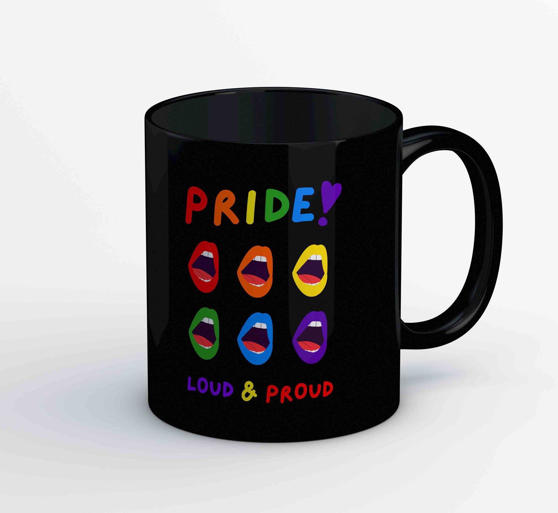 pride loud and proud mug coffee ceramic printed graphic stylish buy online united states u s the banyan tee tbt men women girls boys unisex - lgbtqia+