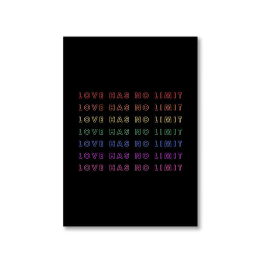 pride love has no limit poster wall art buy online united states u s the banyan tee tbt a4 - lgbtqia+