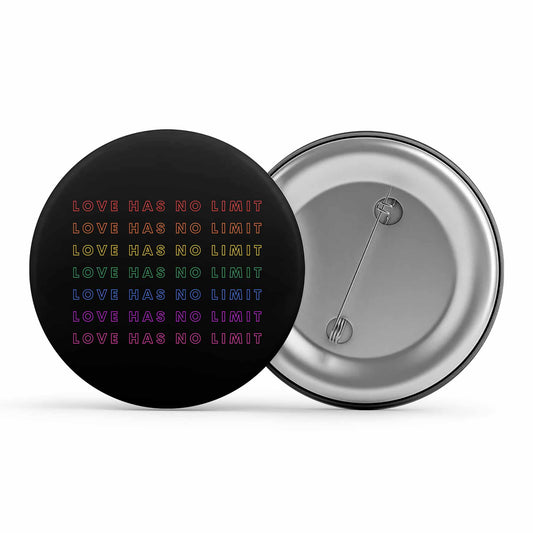 pride love has no limit badge pin button printed graphic stylish buy online united states u s the banyan tee tbt men women girls boys unisex - lgbtqia+