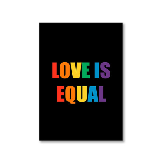 pride love is equal poster wall art buy online united states u s the banyan tee tbt a4 - lgbtqia+