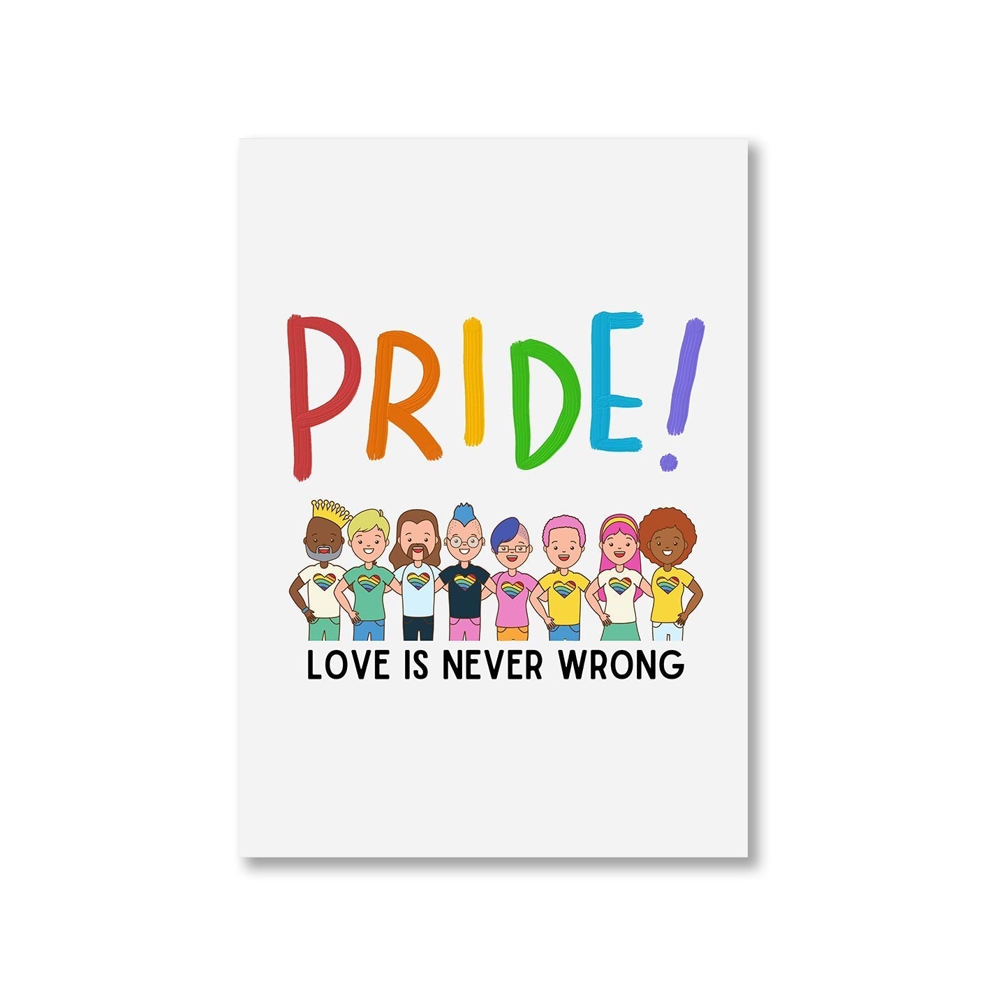 pride love is never wrong poster wall art buy online united states u s the banyan tee tbt a4 - lgbtqia+