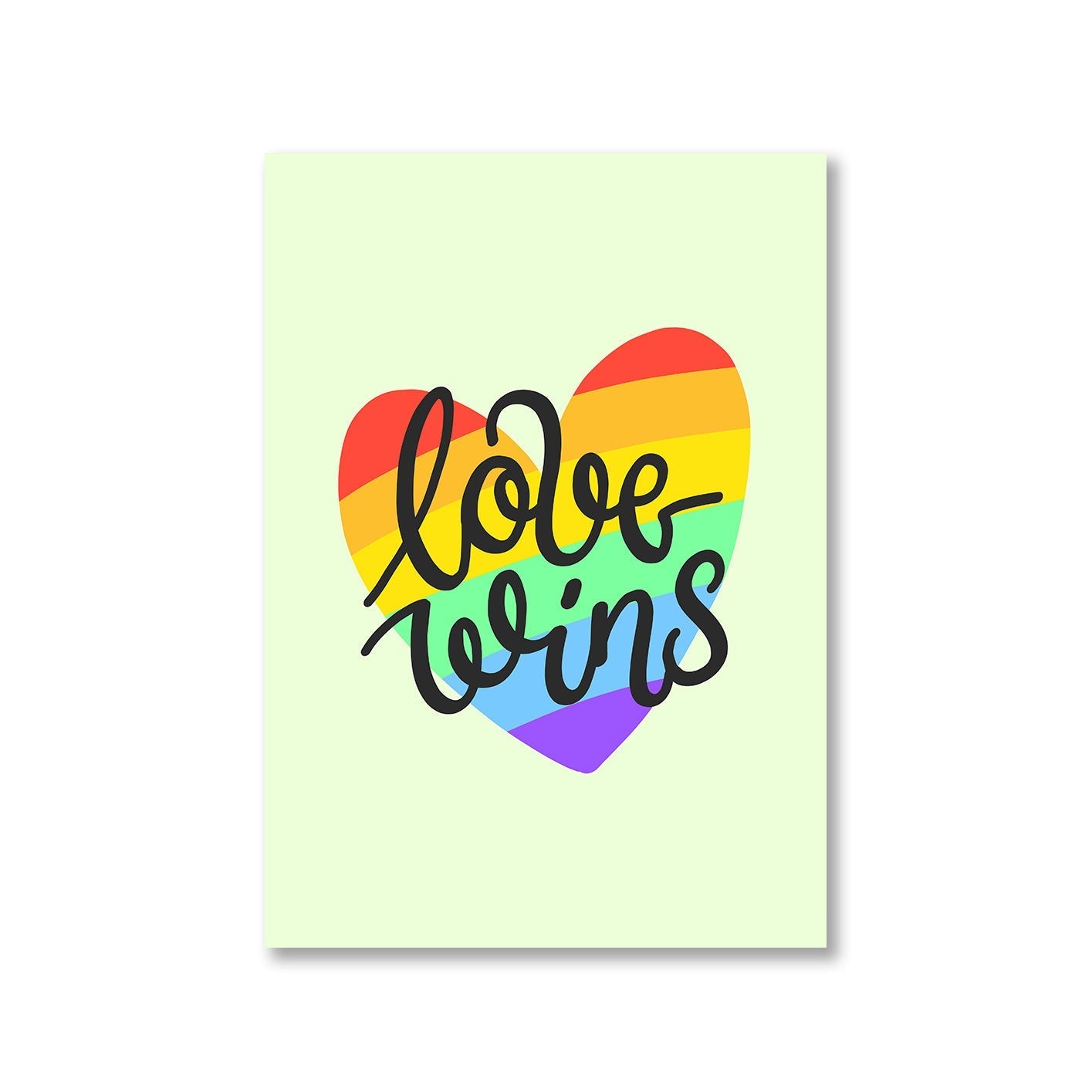 pride love wins poster wall art buy online united states u s the banyan tee tbt a4 - lgbtqia+