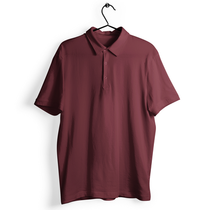 Maroon Polo T-shirt The Banyan Tee