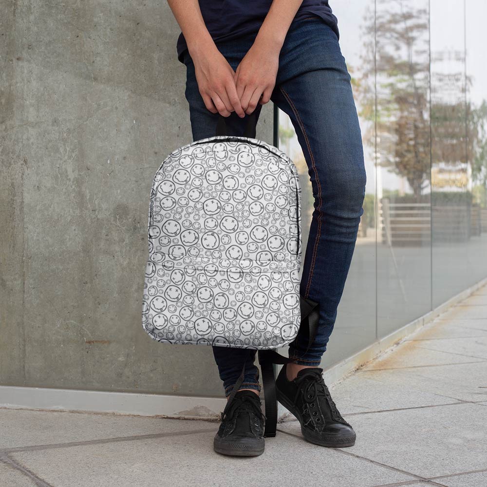 All-Over Print Backpack - Smiley