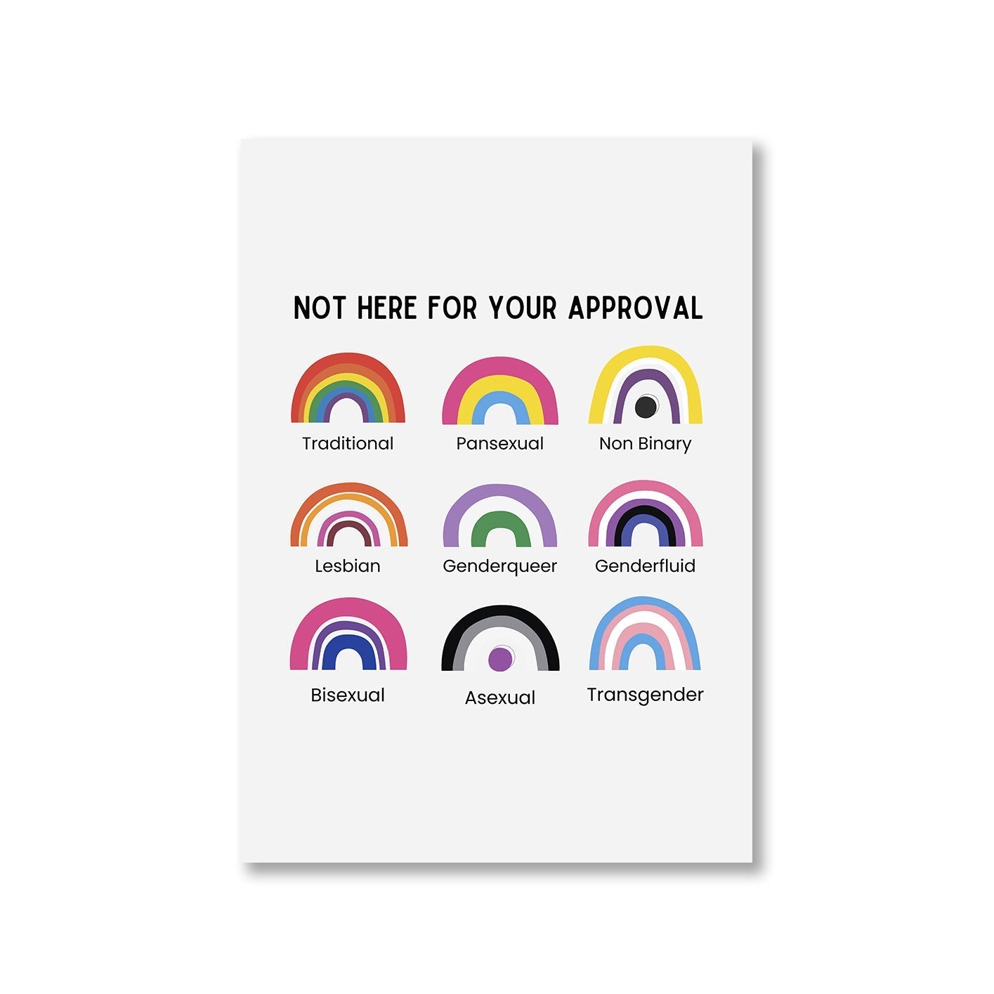 pride not here for your approval poster wall art buy online united states u s the banyan tee tbt a4 - lgbtqia+