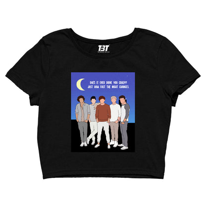 one direction night changes crop top music band buy online united states of america usa the banyan tee tbt men women girls boys unisex black