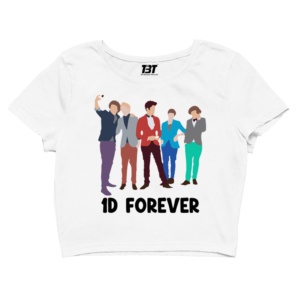 one direction 1d forever crop top music band buy online united states of america usa the banyan tee tbt men women girls boys unisex sky blue