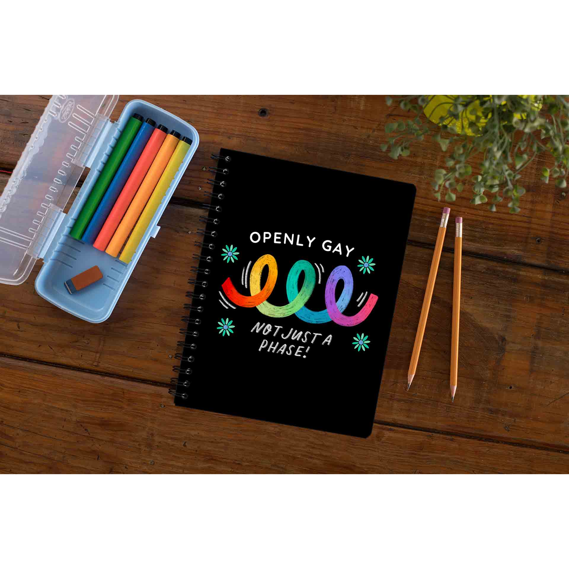 pride openly gay notebook notepad diary buy online united states u s the banyan tee tbt unruled - lgbtqia+