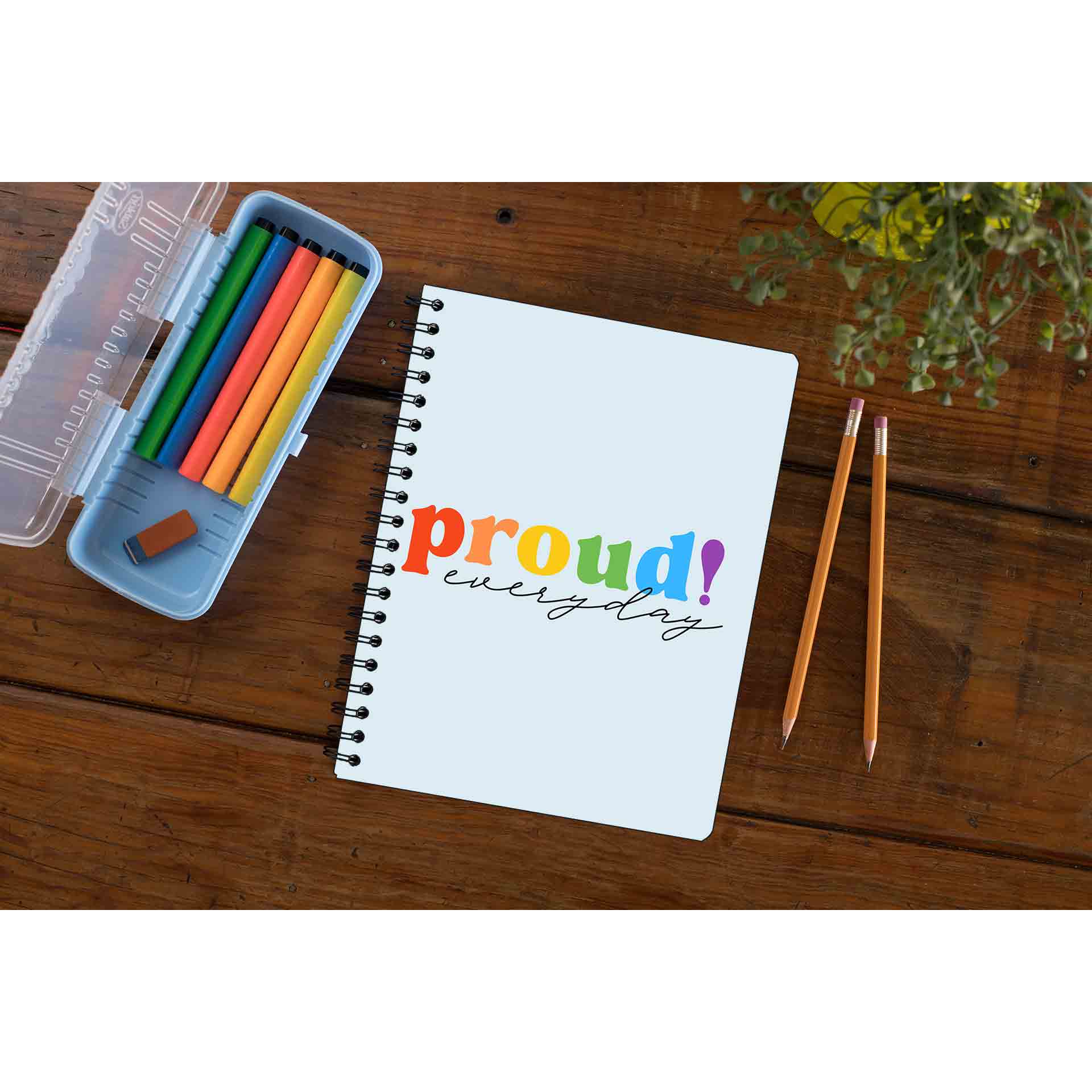 pride proud everyday notebook notepad diary buy online united states u s the banyan tee tbt unruled - lgbtqia+