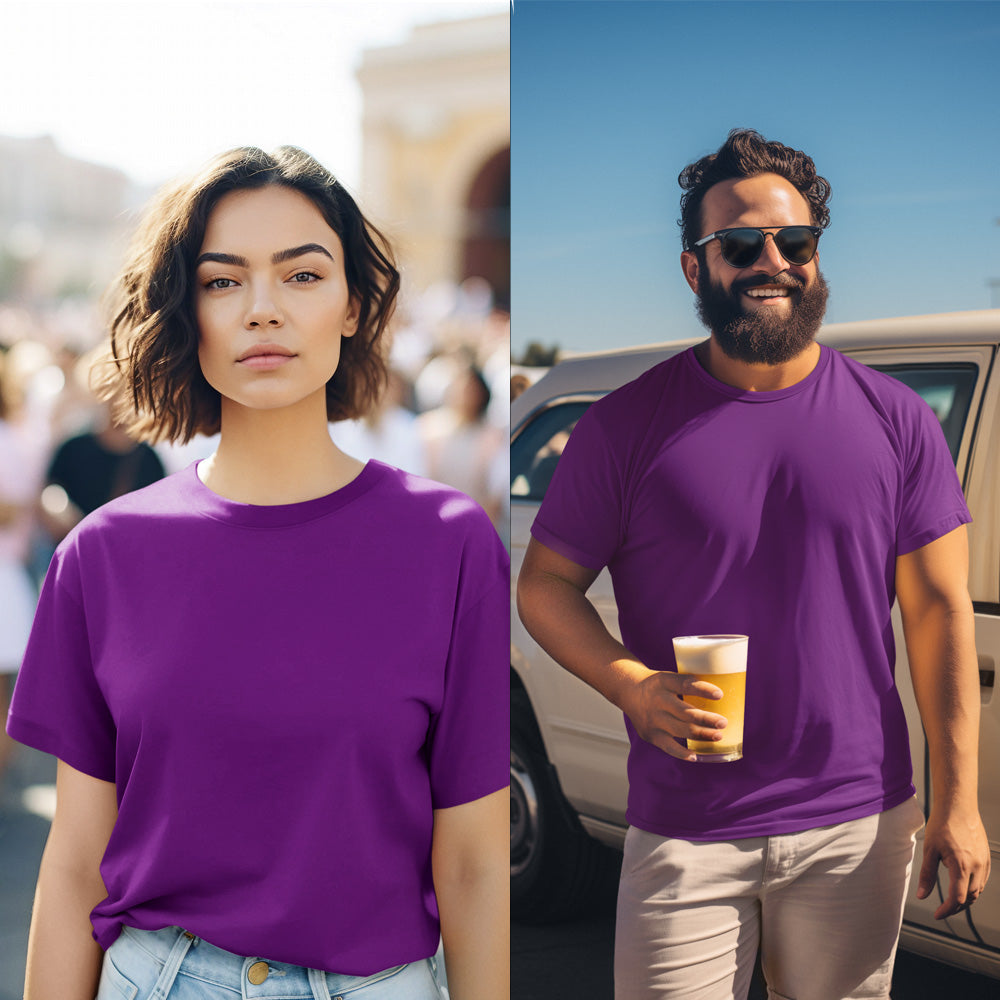 Purple T shirt - Premium Cotton | Everyday Essential