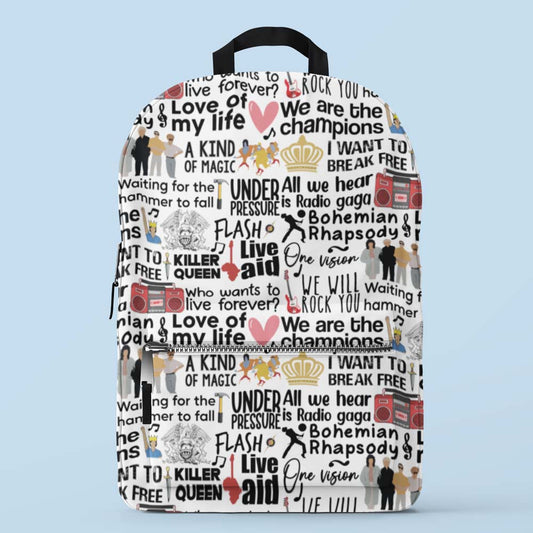 Music Repeat Pattern Rucksack Music Inspired Backpacks – The Banyan Tee