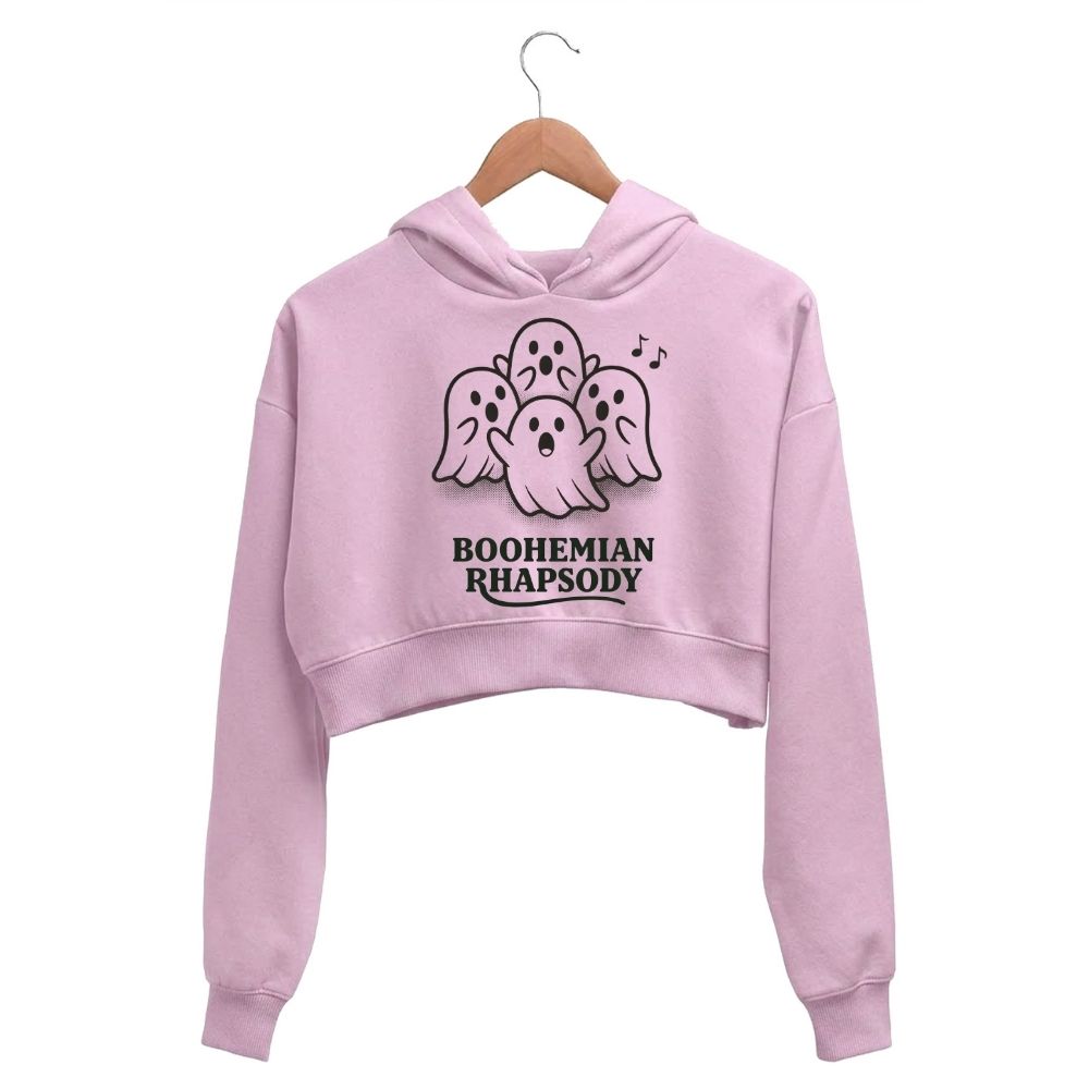 queen boohemian rhapsody crop hoodie hooded sweatshirt upper winterwear music band buy online united states usa the banyan tee tbt men women girls boys unisex baby pink 