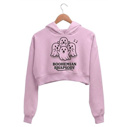 queen boohemian rhapsody crop hoodie hooded sweatshirt upper winterwear music band buy online united states usa the banyan tee tbt men women girls boys unisex baby pink 