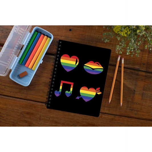 pride rainbow love notebook notepad diary buy online united states u s the banyan tee tbt unruled - lgbtqia+