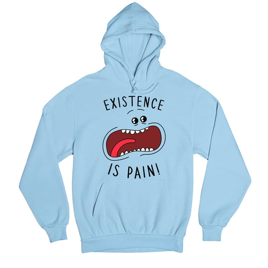 rick and morty existence is pain hoodie hooded sweatshirt winterwear buy online united states usa the banyan tee tbt men women girls boys unisex gray rick and morty online summer beth mr meeseeks jerry quote vector art clothing accessories merchandise