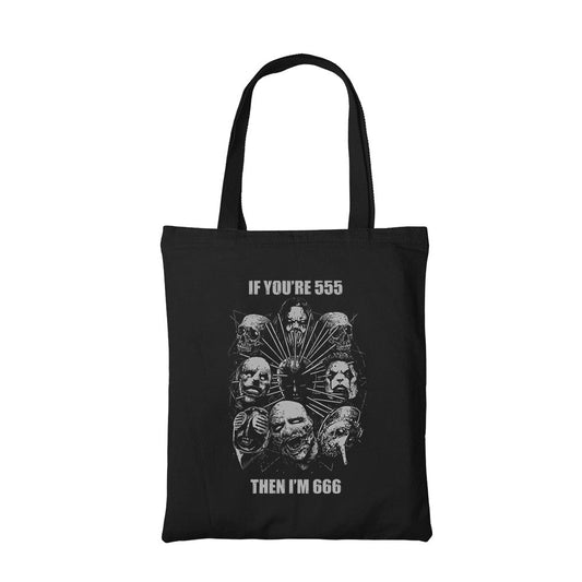 slipknot number of the beast tote bag hand printed cotton women men unisex